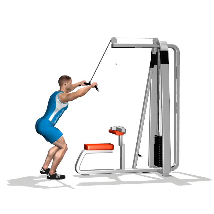 Man Using Exercise Machine