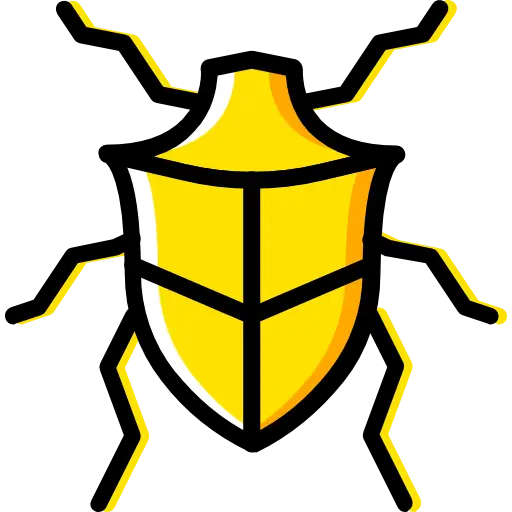 Yellow Cartoon Bug Illustration