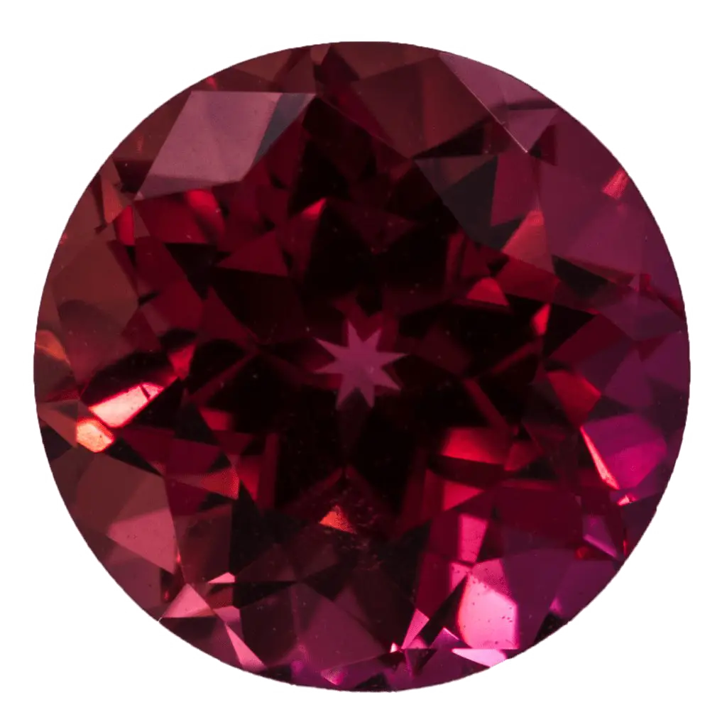 Beautiful Red Gemstone Close-up