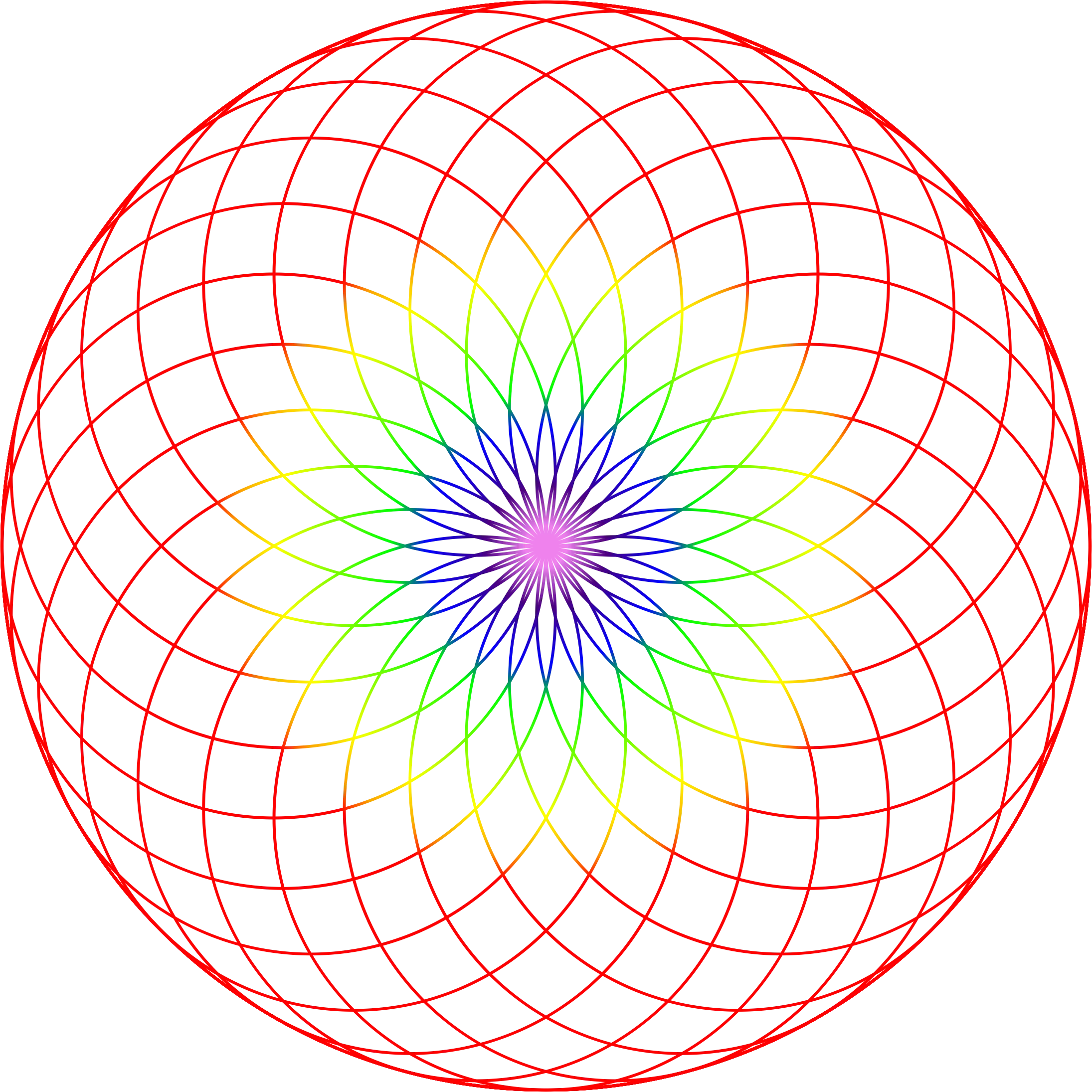 Colorful Spirograph Pattern