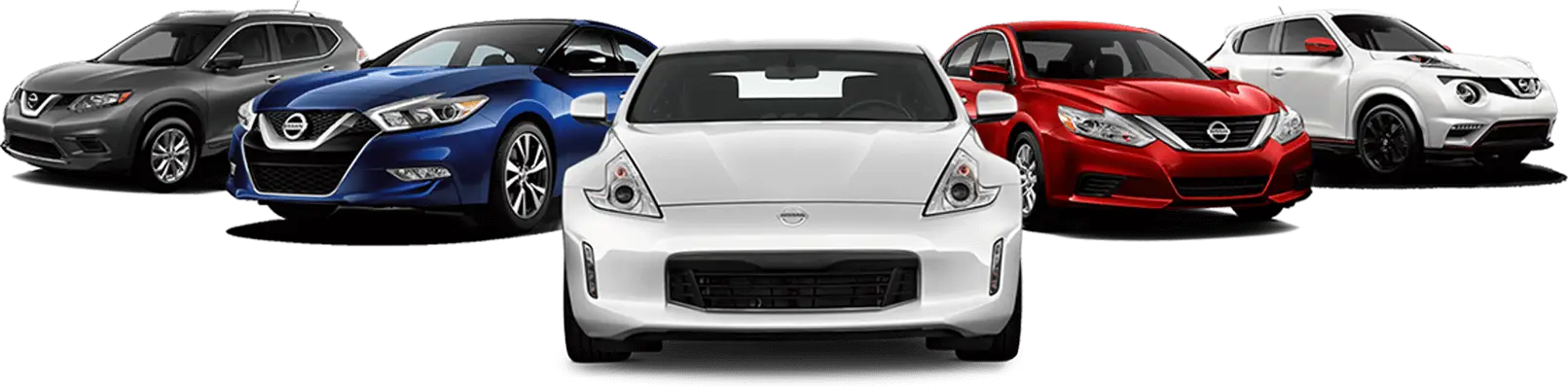 Car Lineup Featuring Modern Vehicles