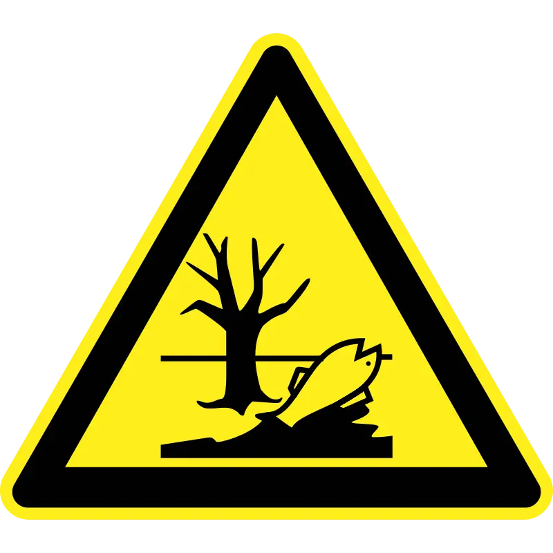 Environmental Hazard Warning Sign