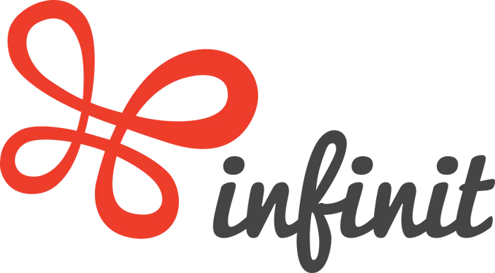 Infinit Logo with Modern Curve Design