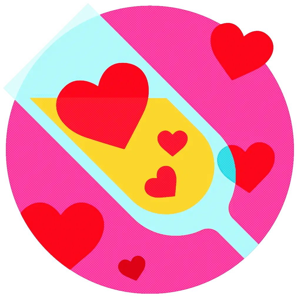 Bottle with Hearts