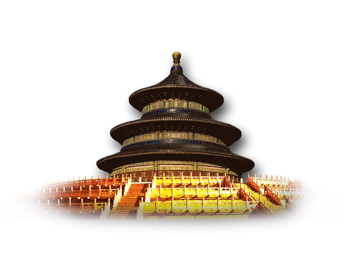 Temple Style Building with Circular Roof