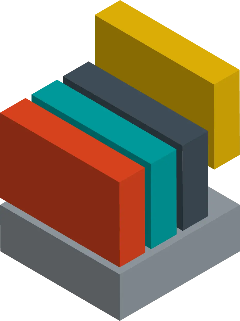 Colorful Stacked Rectangular Blocks Illustration