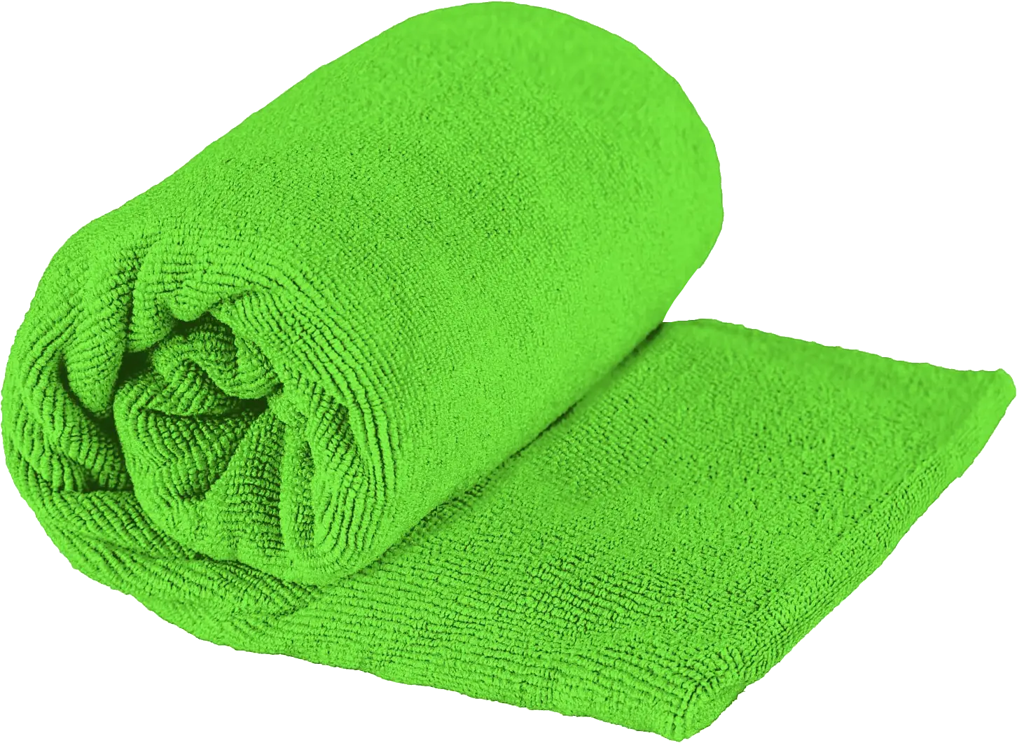 Rolled Green Towel