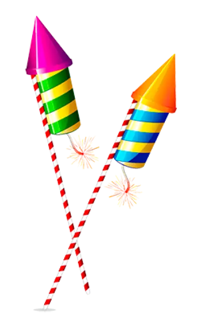 Colorful Fireworks Rockets