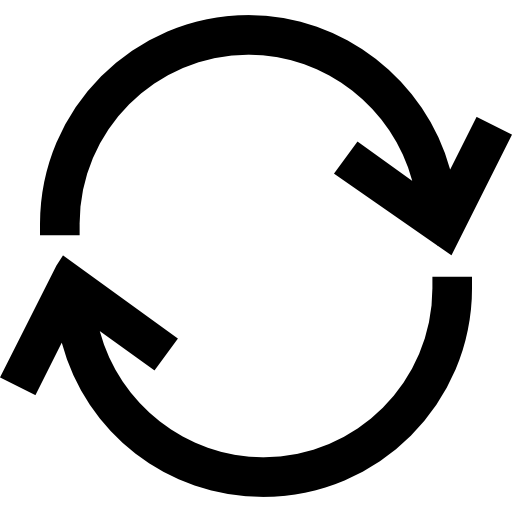 Black Refresh or Reload Icon