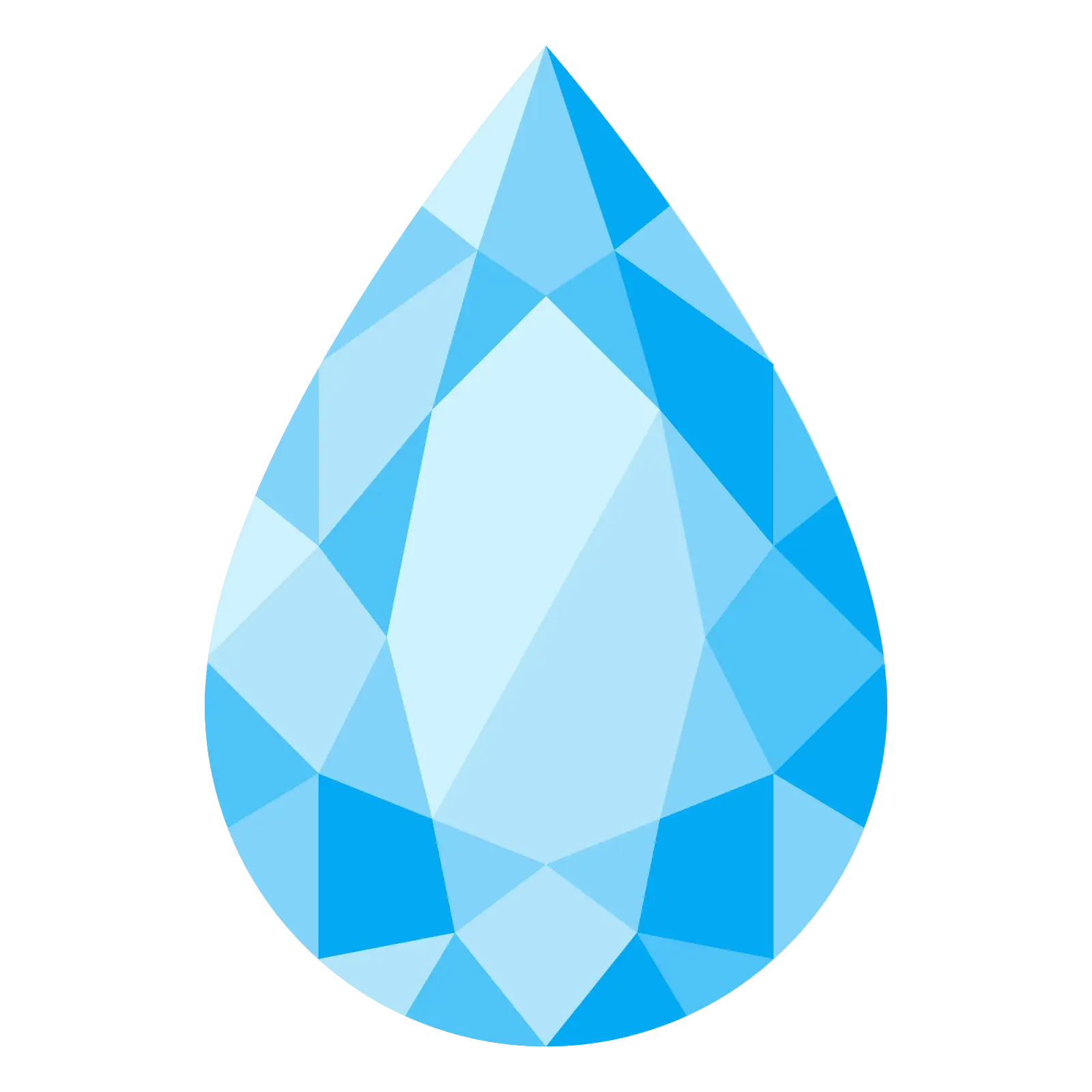 Blue Teardrop Gemstone