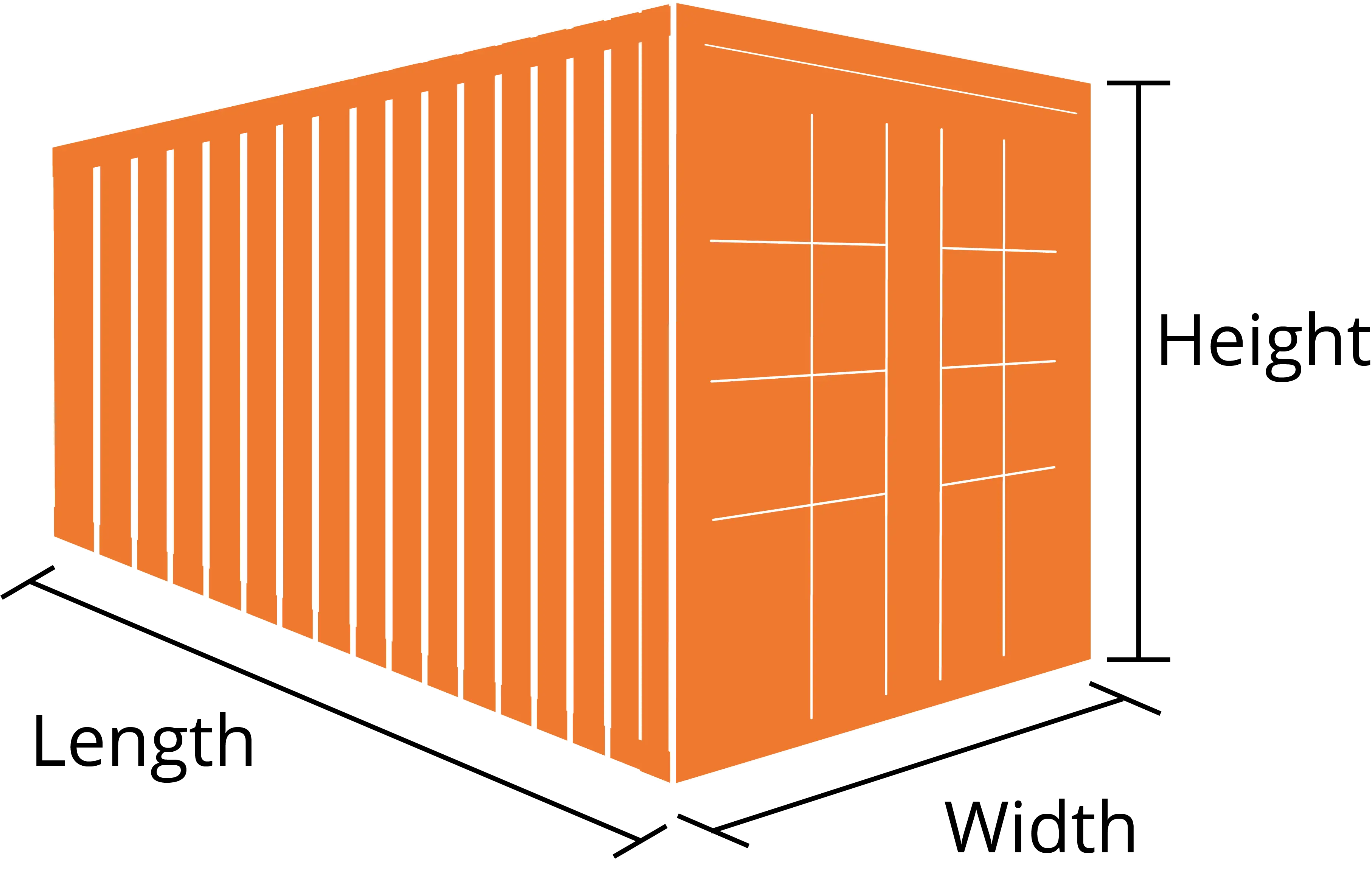 Orange Shipping Container