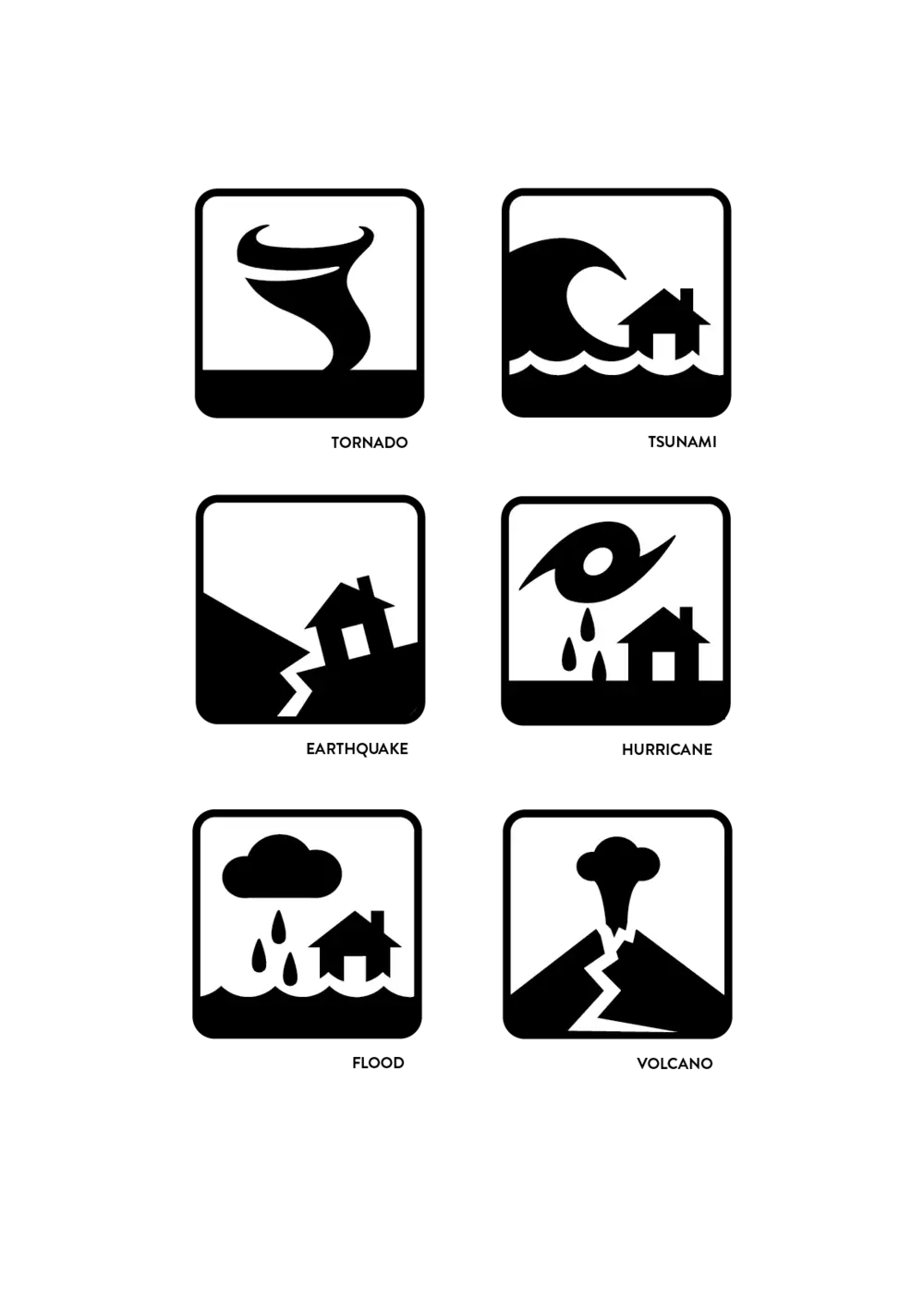Natural Disaster Icons