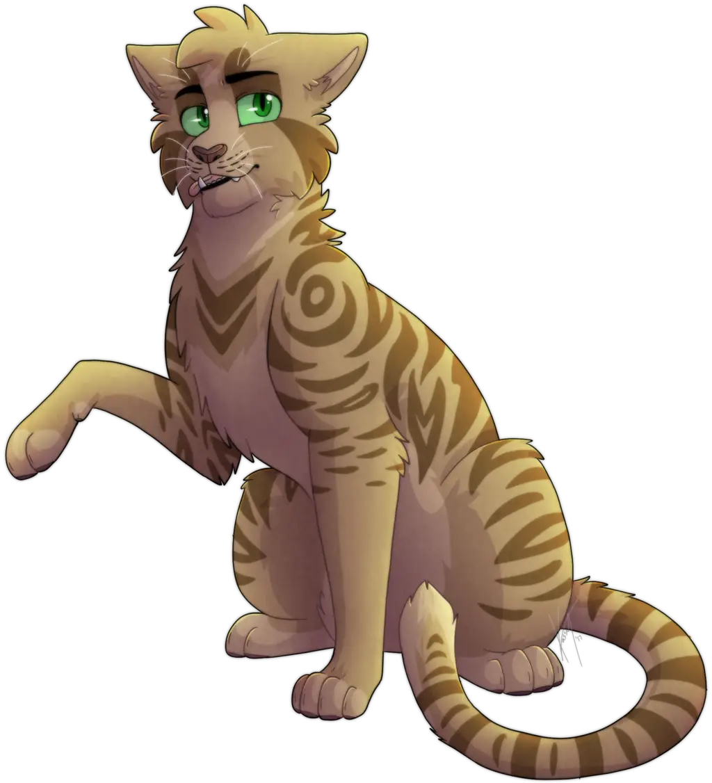 Cartoon Tiger Making a Gesture