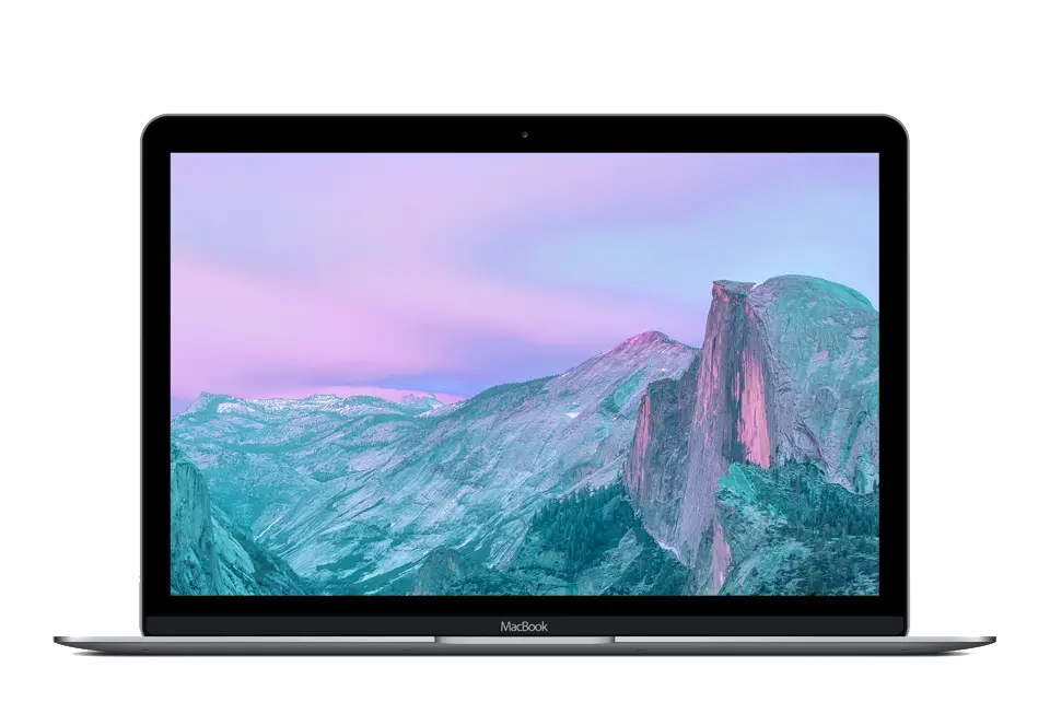 Laptop with Nature-Inspired Wallpaper