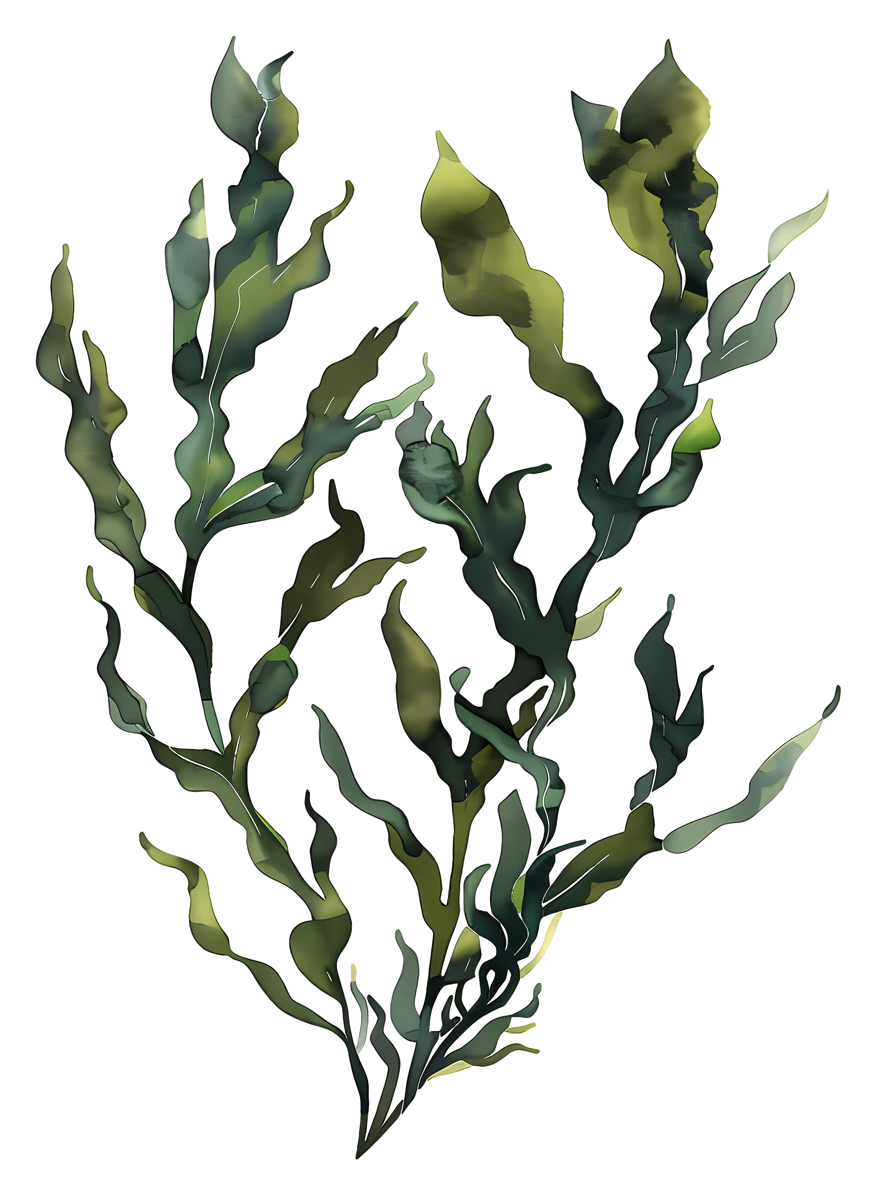Seaweed for Marine Life Illustration