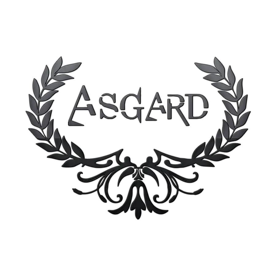 Asgard Logo with Laurel Wreath