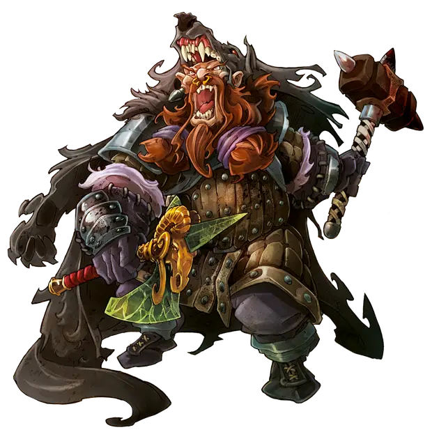 Fantasy Warrior Wielding an Axe