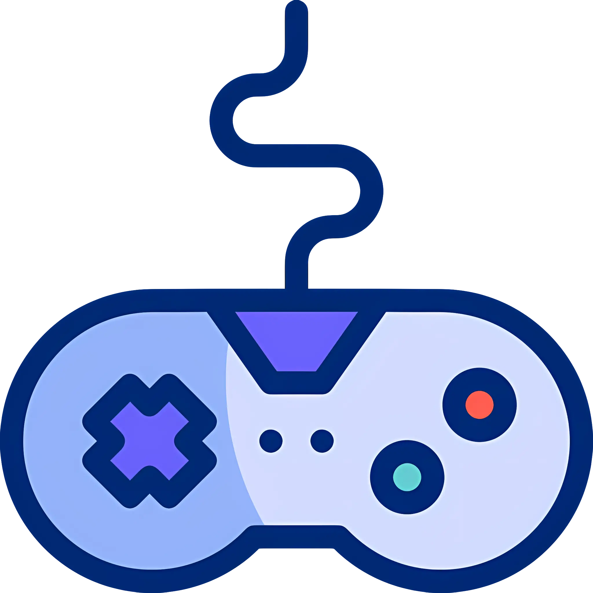 Blue Gaming Controller Icon
