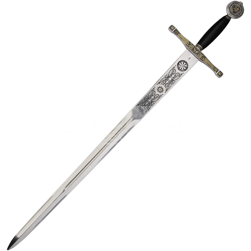 Medieval Sword with Ornate Design
