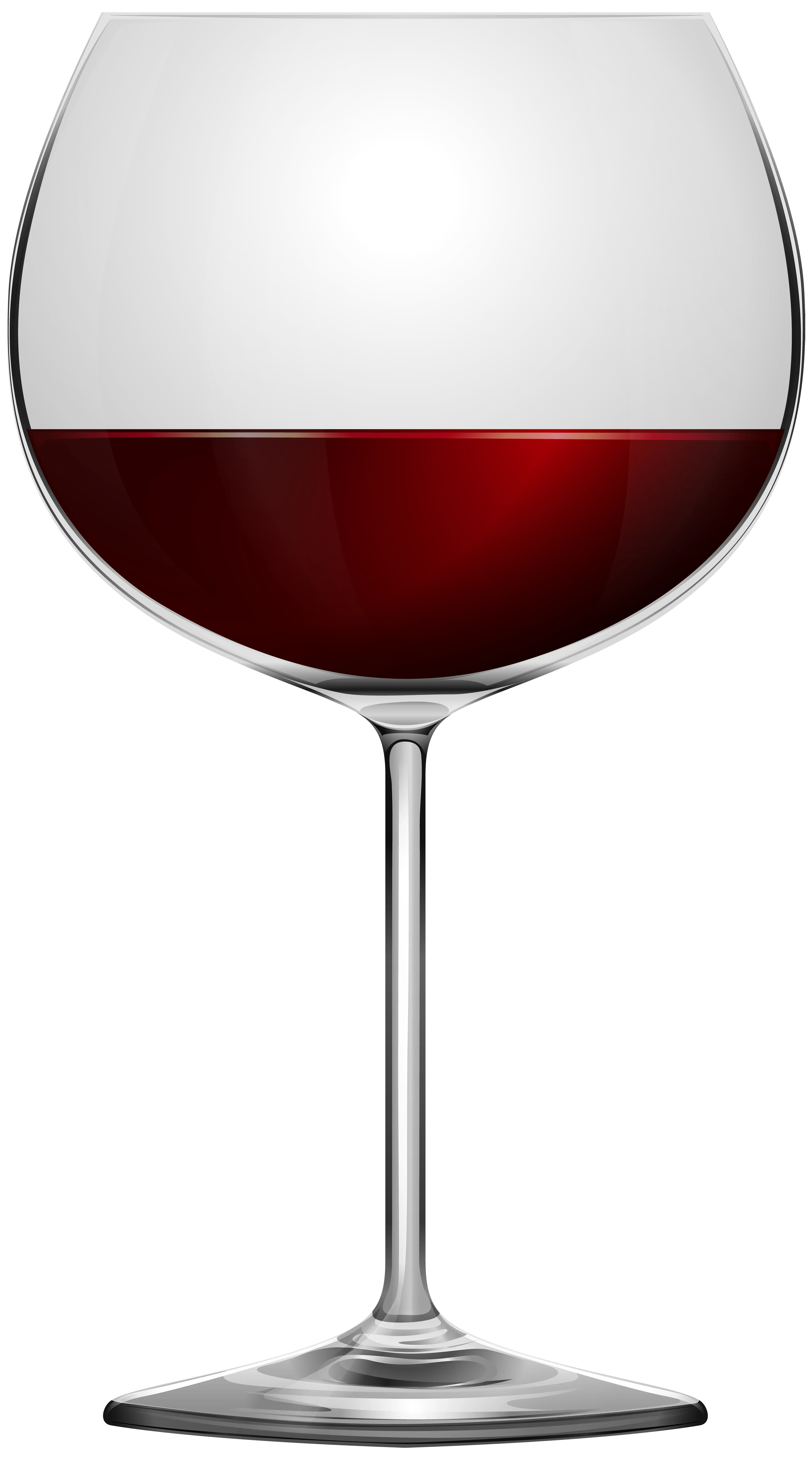 Elegant Wine Glass with Red Wine