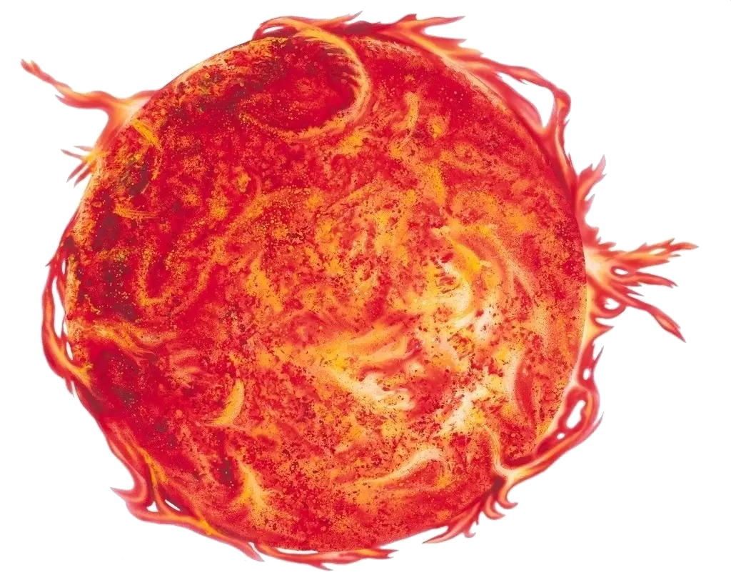 Red Hot Sun Illustration