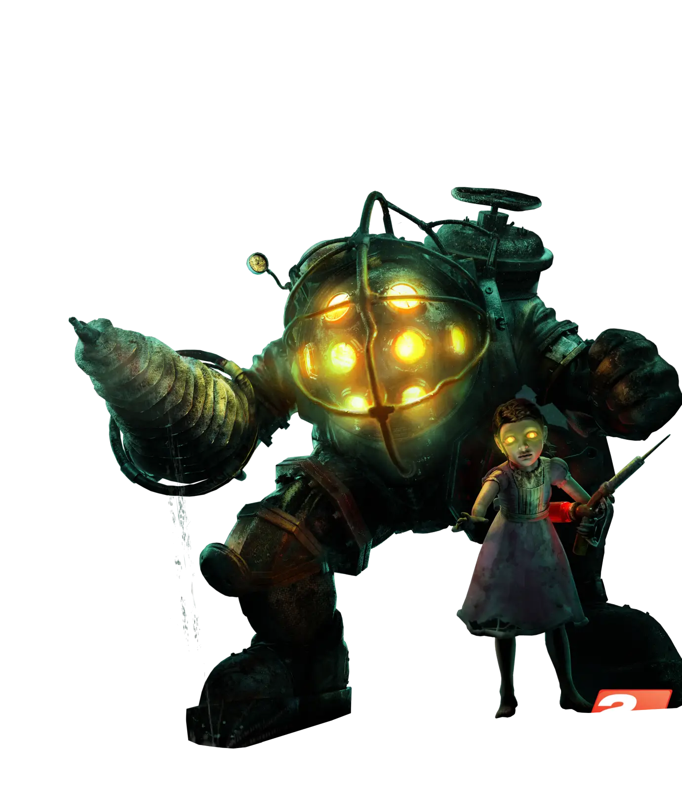 Big Daddy and Little Sister from Bioshock