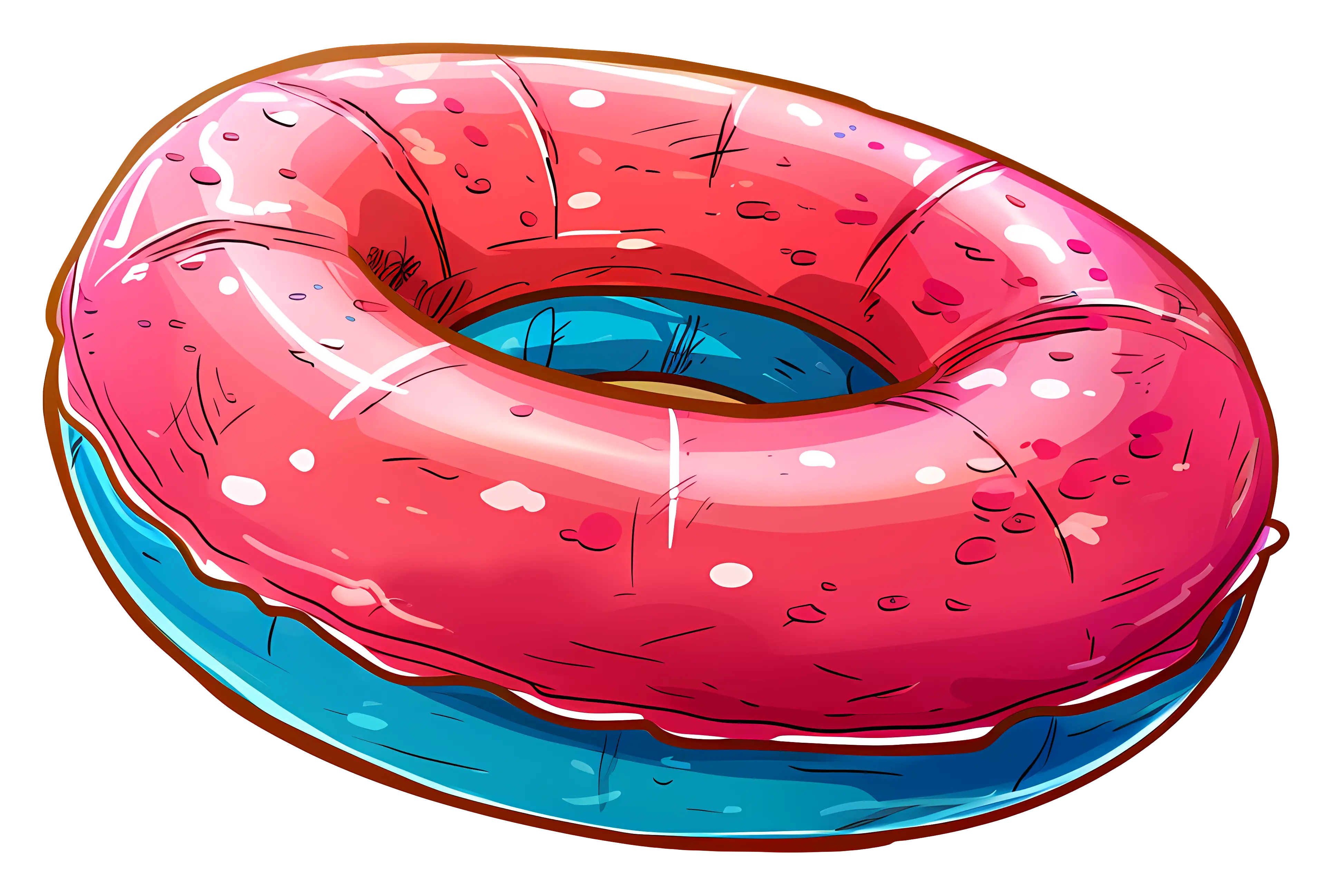 Colorful Inflatable Ring for Pool Fun