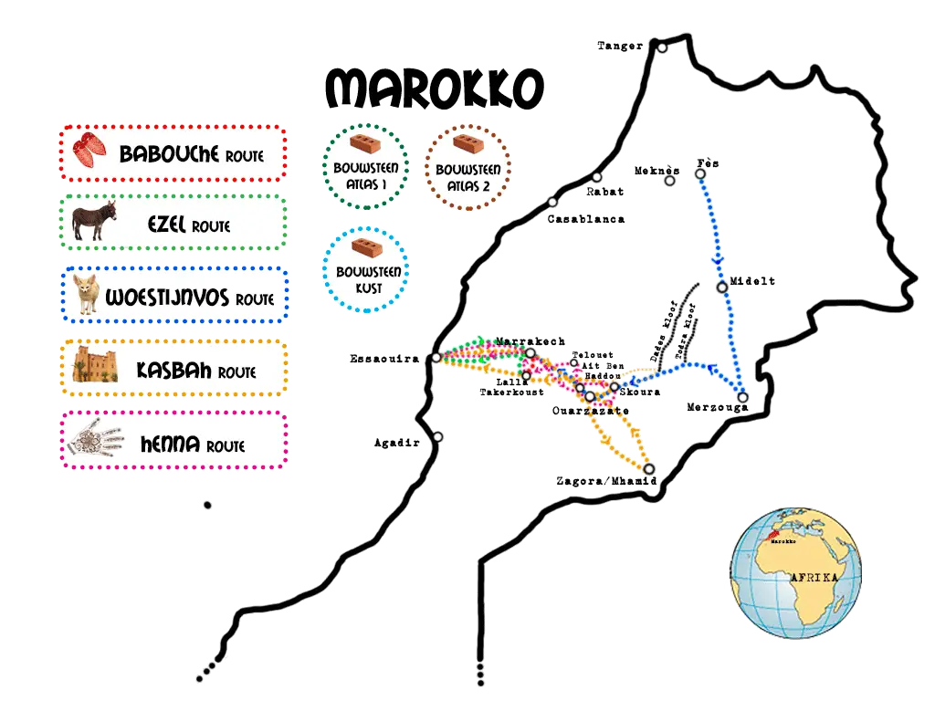 Detailed Map of Morocco
