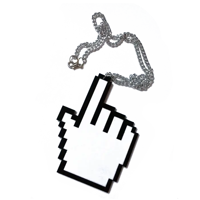 Pixel Hand Necklace for Fashion Accessory