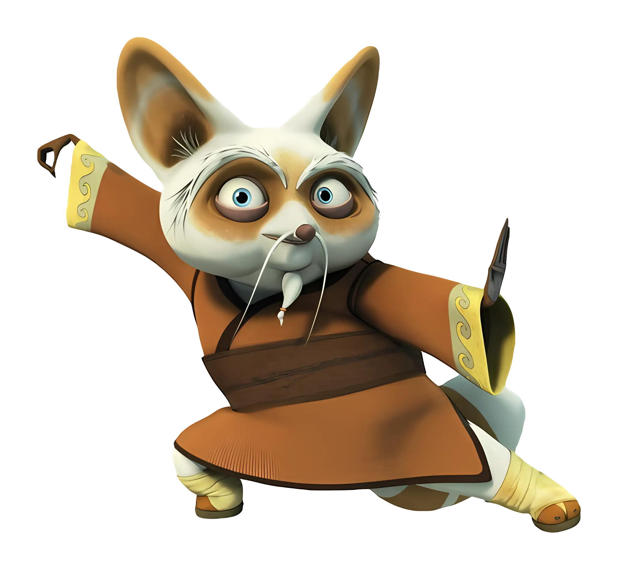 Cartoon Animal in Martial Arts Pose