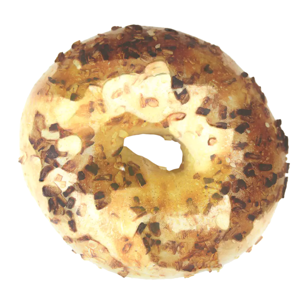 Delicious Bagel with Savory Toppings