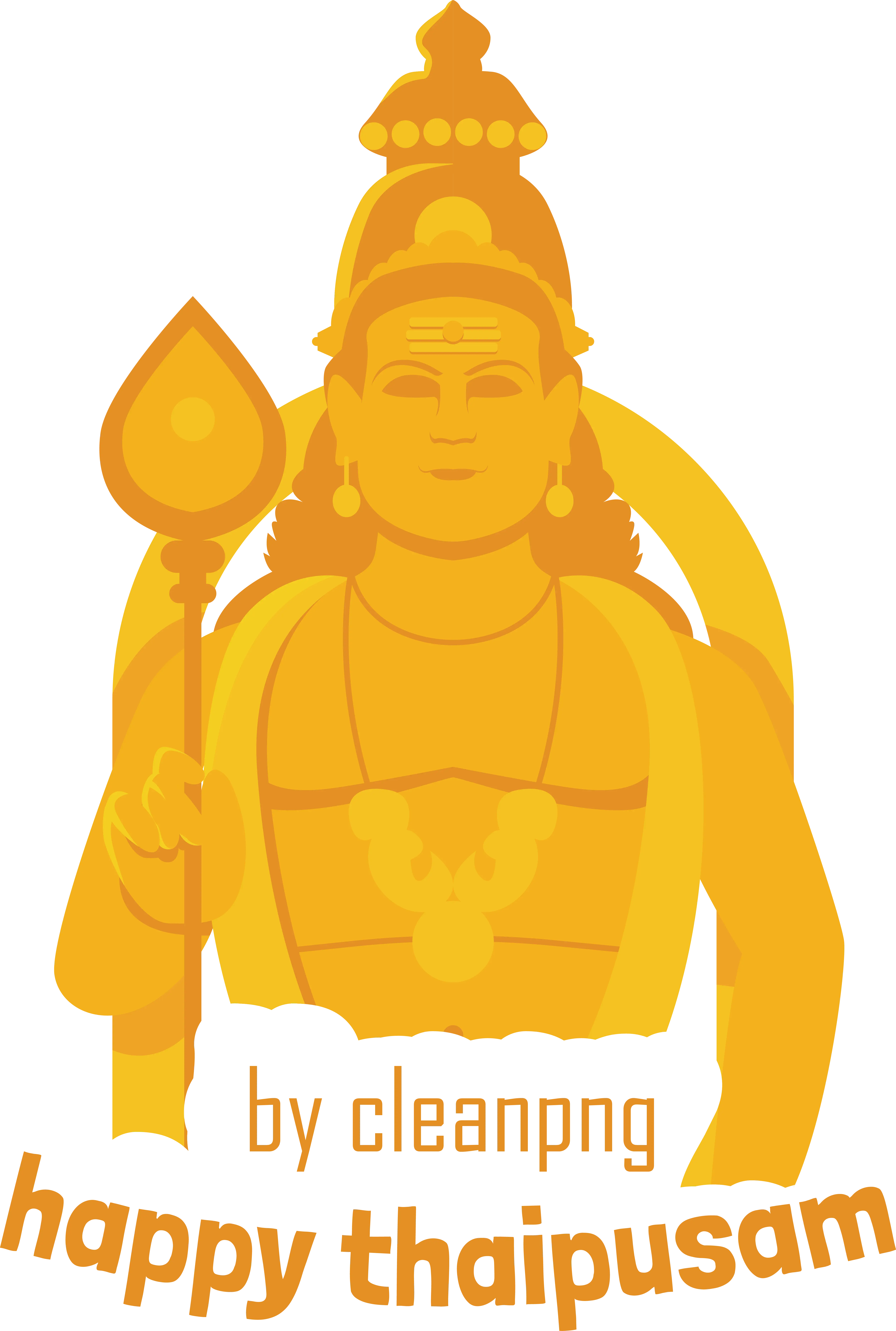 Golden Deity for Thaipusam Celebration