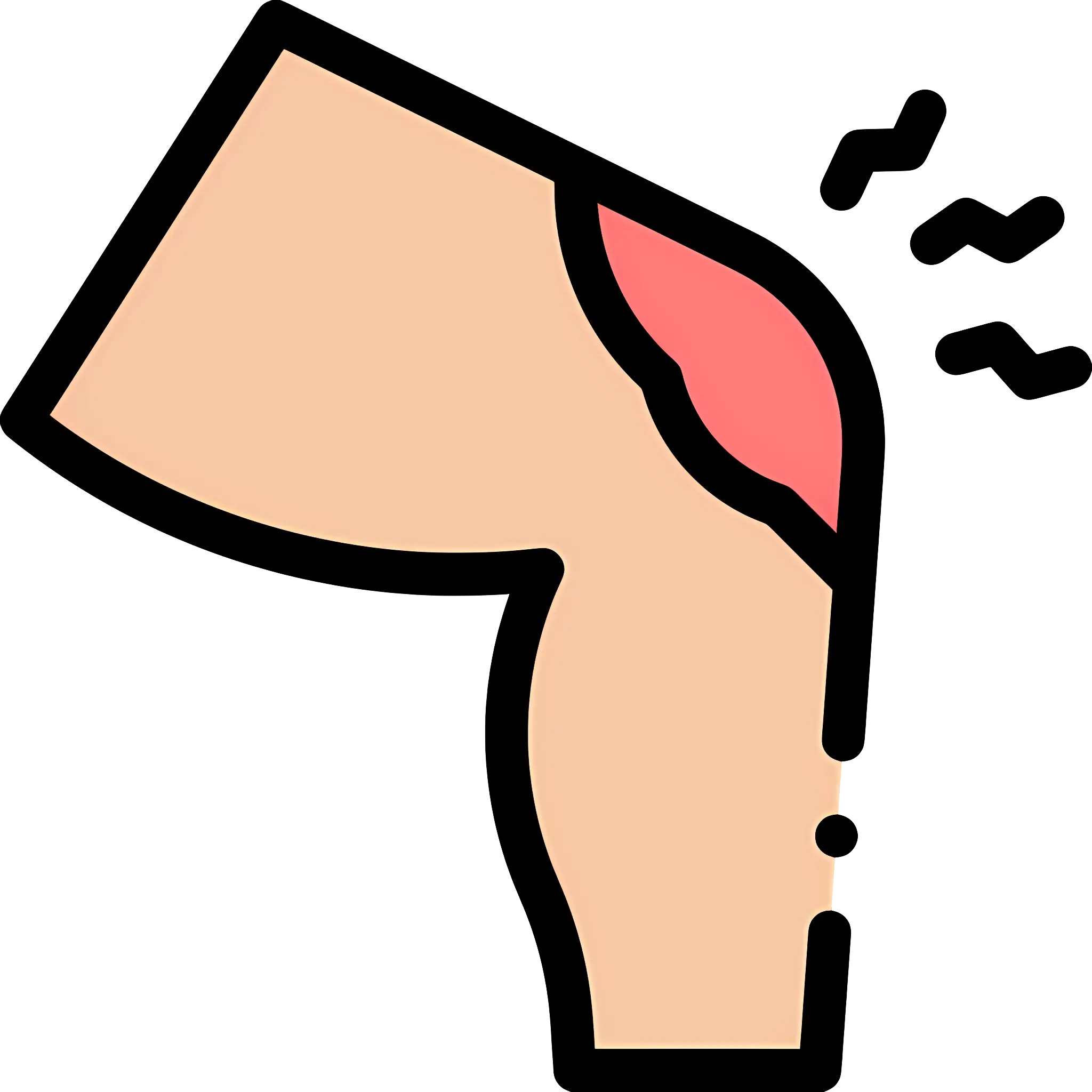 Illustration of Knee Pain