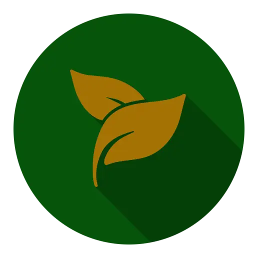 Eco-Friendly Golden Leaf Icon