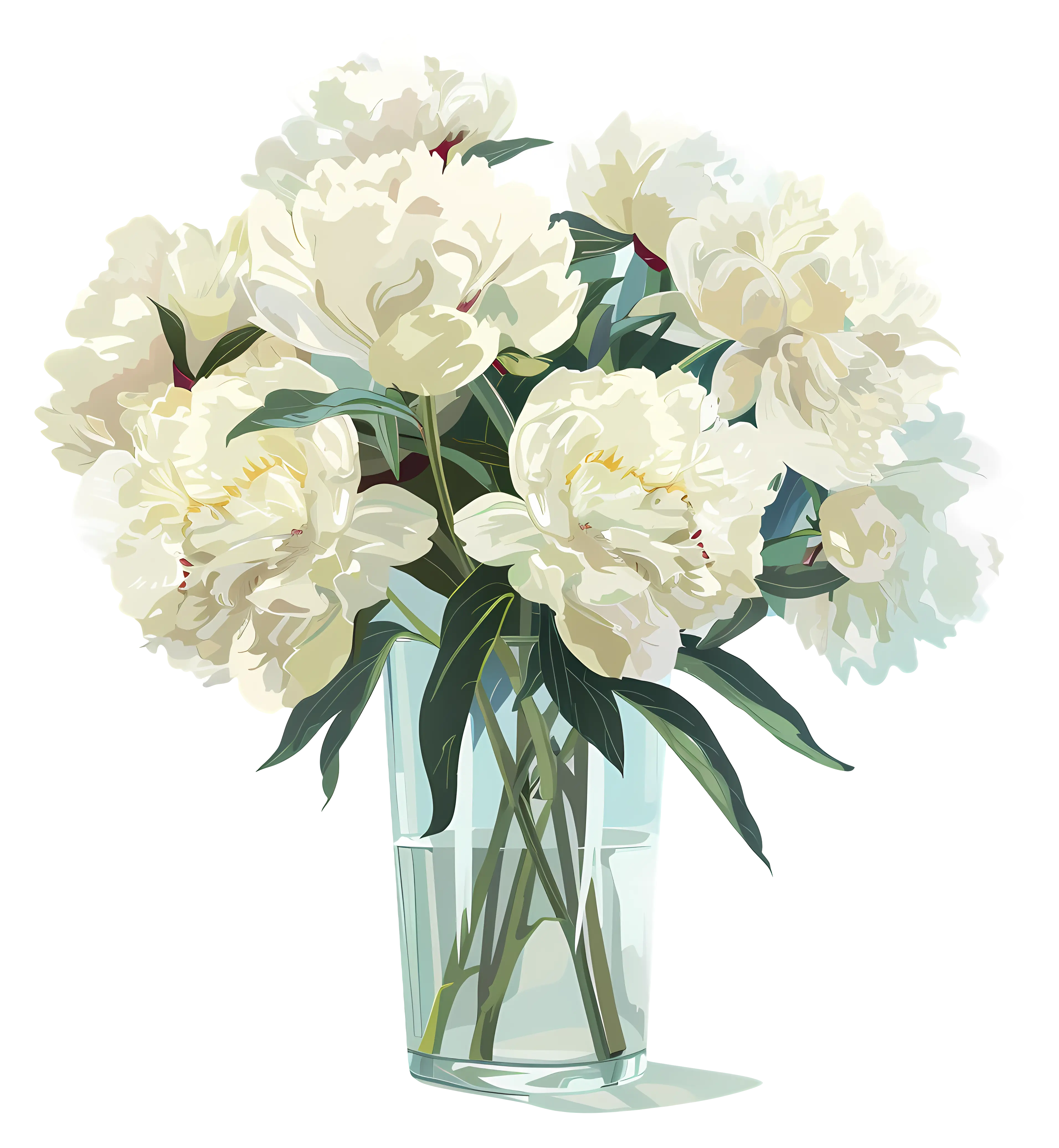 White Flowers in a Vase
