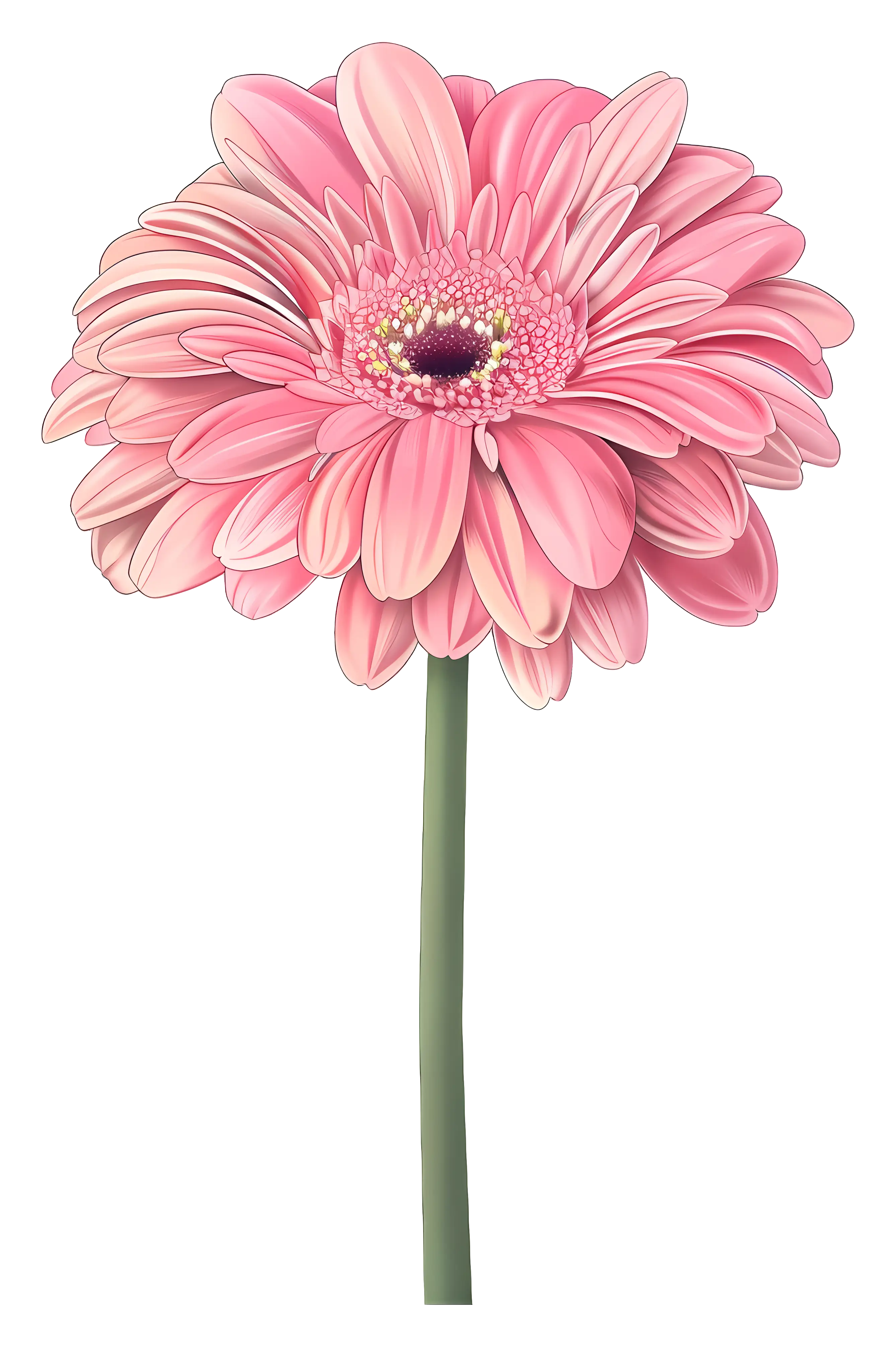 Gerbera Daisy with Vibrant Petals