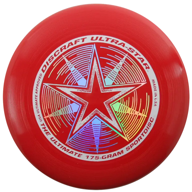 Red Discraft Ultra-Star Frisbee Disc