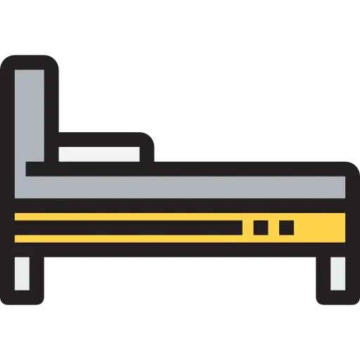 Simple Bed Icon Illustration