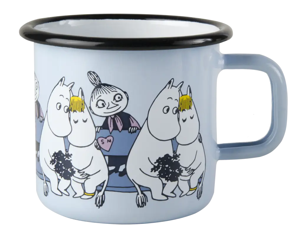 Blue Moomin Cartoon Mug