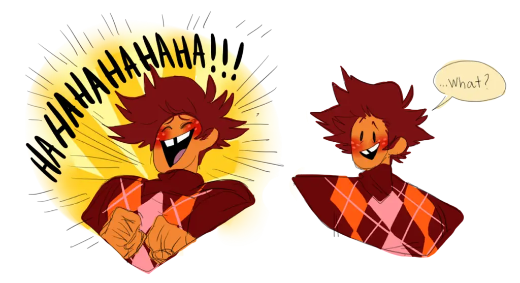 Laughing Cartoon Character