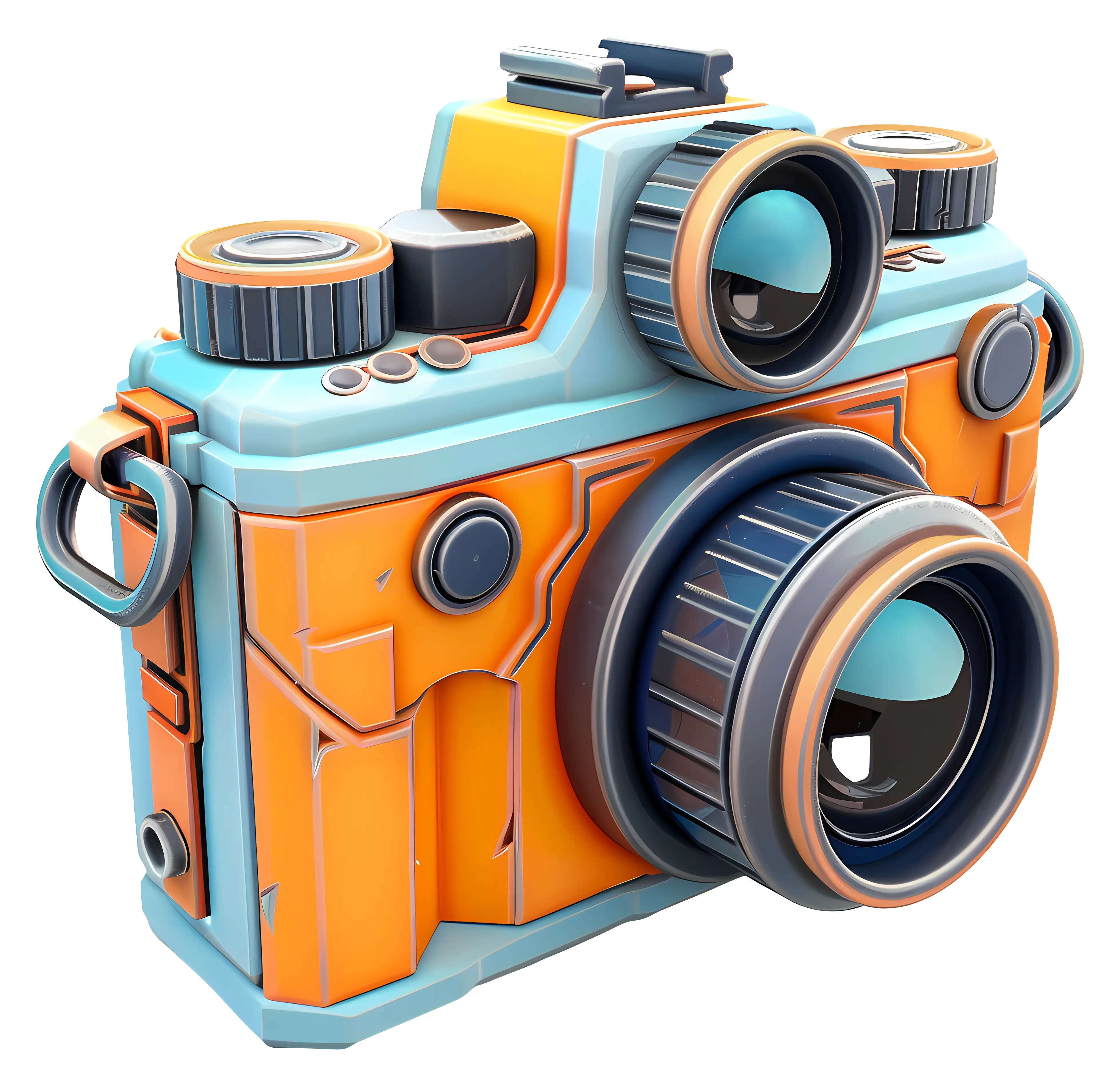 Colorful Vintage Camera