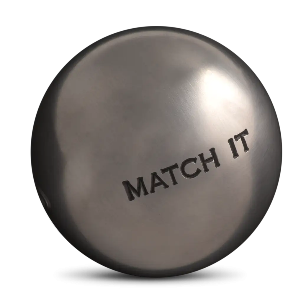 Metal Ball with &#039;Match It&#039; Inscription