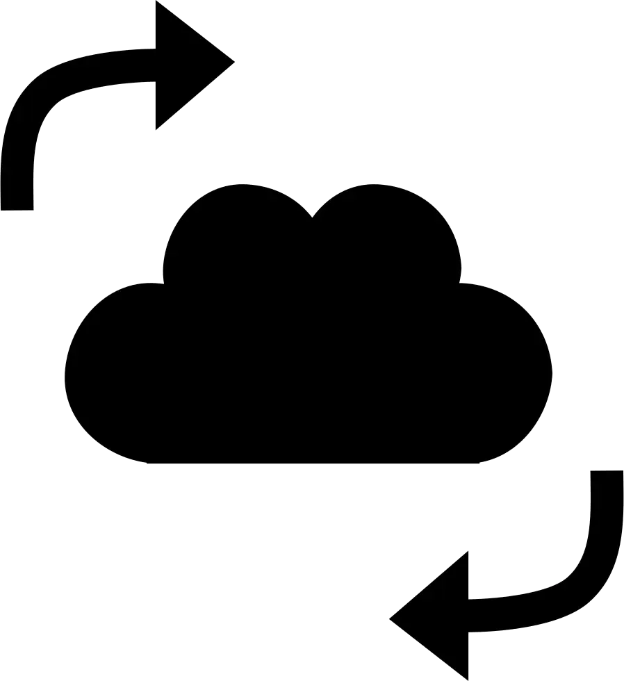 Cloud with Arrows Icon