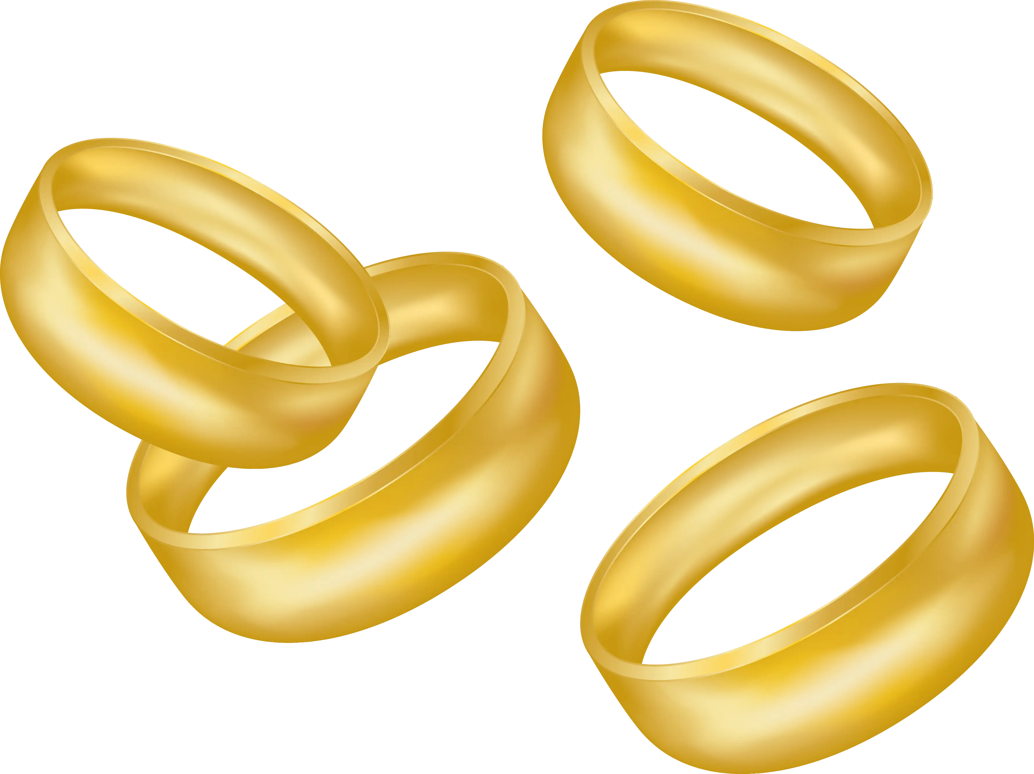 Golden Wedding Rings