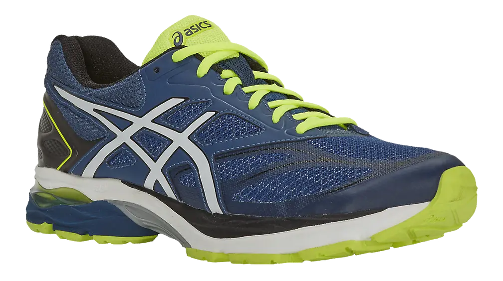 Blue and Green Running Shoe for Athletes