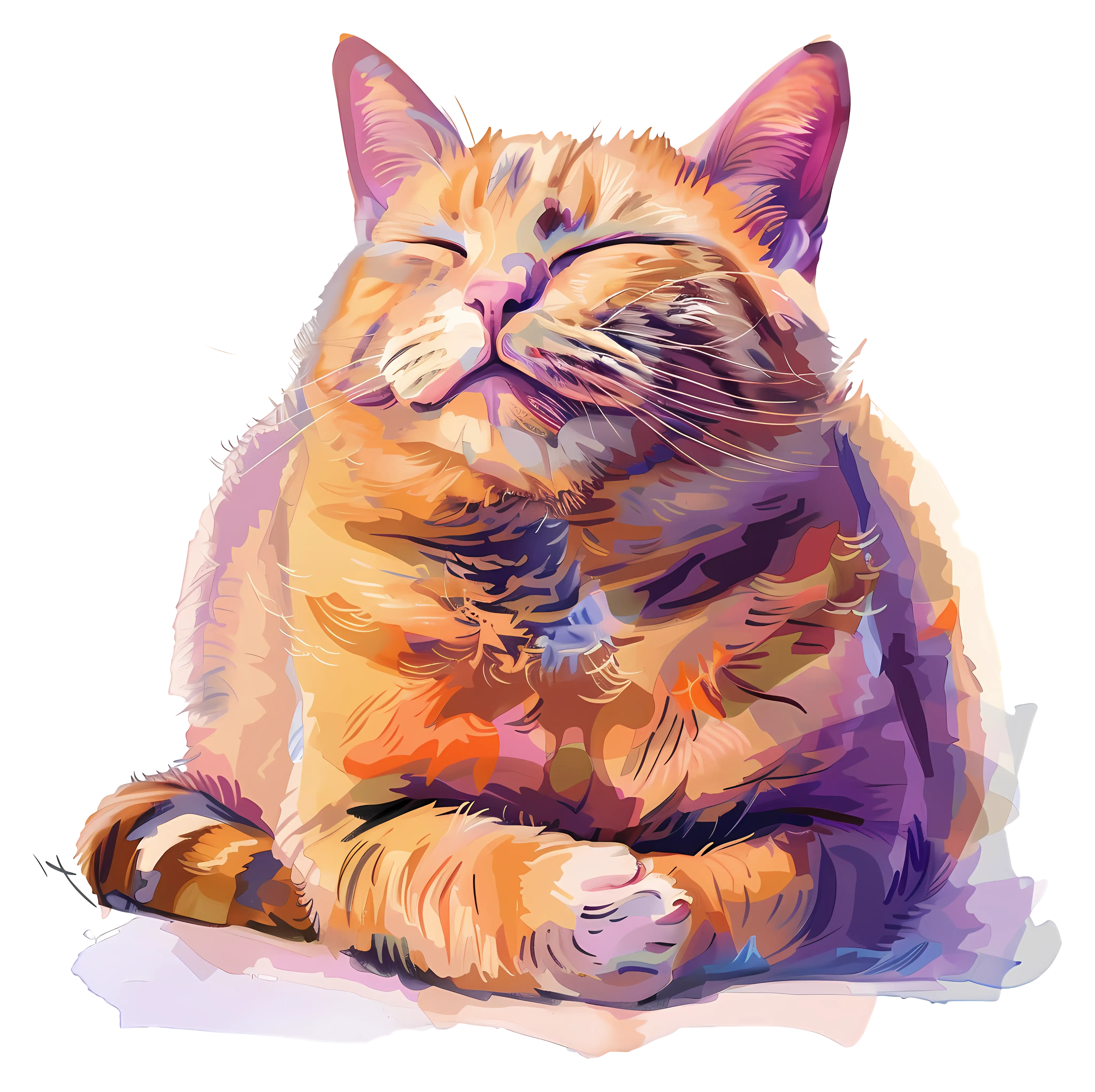 Content and Happy Cat
