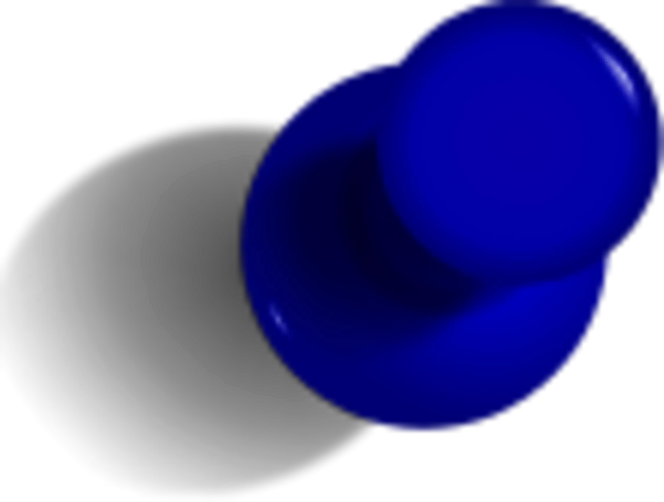 Blue Push Pin for Bulletin Boards