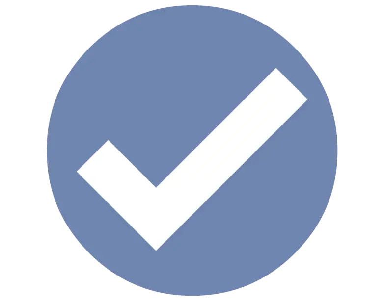 Blue Checkmark Icon for Verification