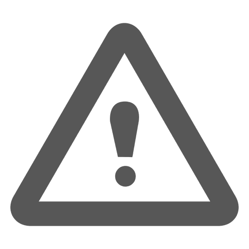 Warning Symbol with Exclamation Point