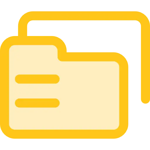 Yellow Folder Illustration Icon